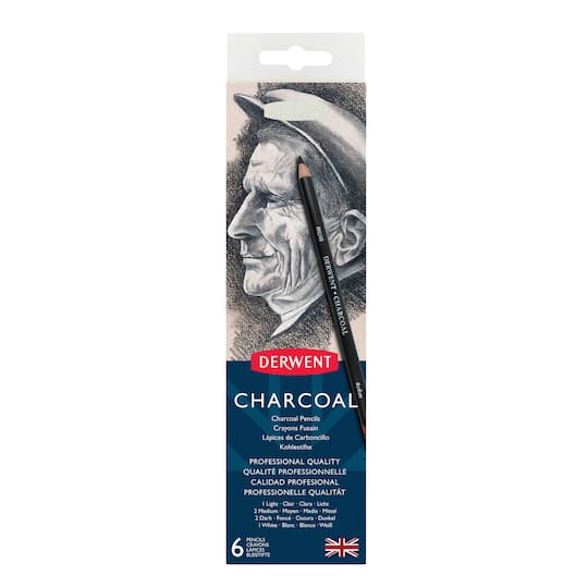 12 Pack: Derwent® Charcoal 6 Pencil Tin Set